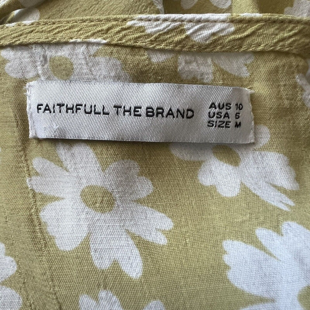 Faithfull the Brand Yellow Floral Midi Dress - Picture 10 of 10